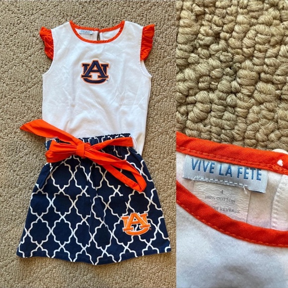 WAR EAGLE! All pieces purchased new; only worn by my girls; SF/PF home! - Picture 1 of 1